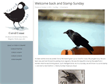 Tablet Screenshot of corvidcorner.com